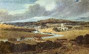 Thomas Girtin Kirkstall Abbey, Yorkshire Sweden oil painting artist